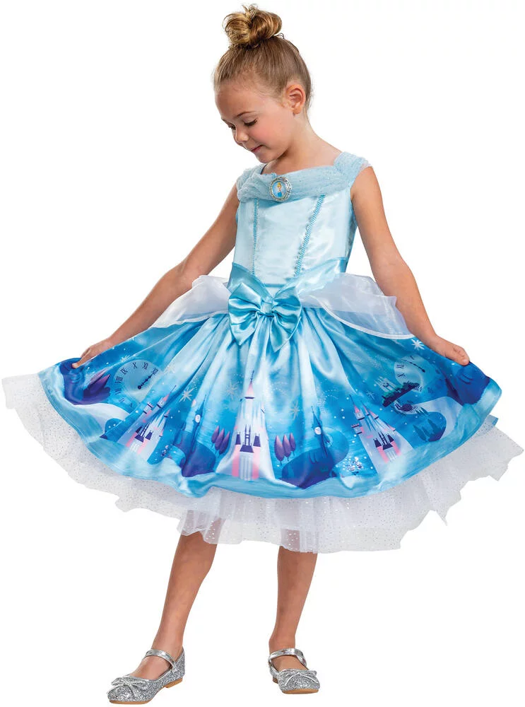 DISNEY PRINCESSES - CENDRILLON - DEGUISEMENT PRESTIGE TAILLE 7-8 ANS