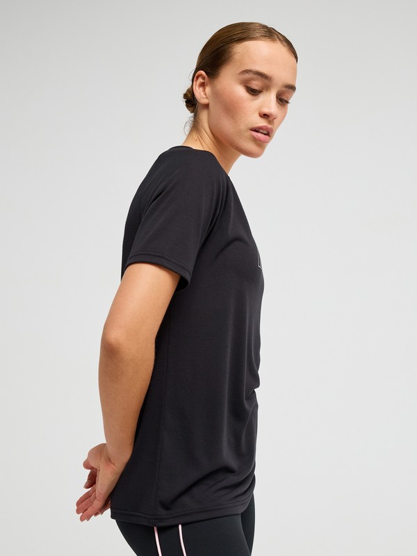 Everyday Flow T-shirt technique Noir Femme