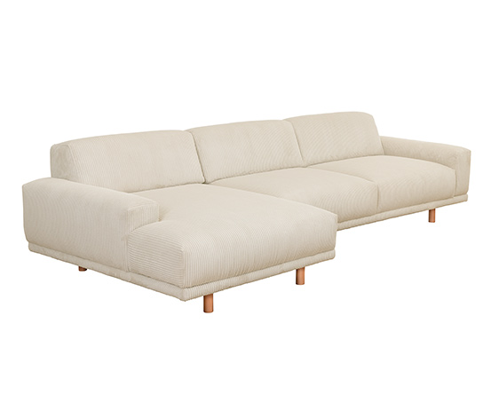Ecksofa »Penelope«, creme, Longchair links