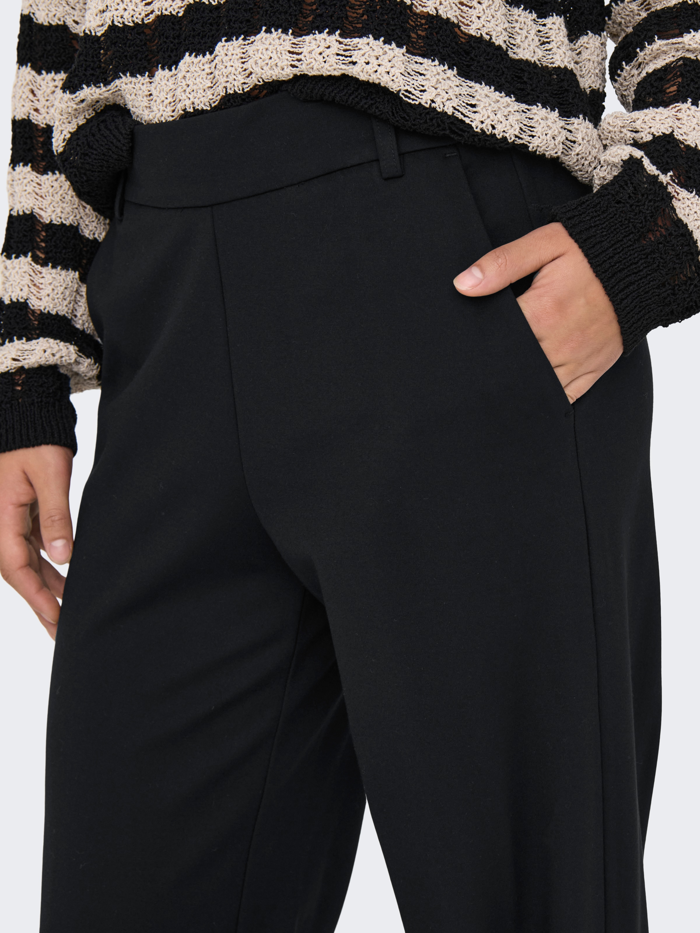 ONLY Anzughose »ONLPOPTRASH LIFE MW STRAIGHT PANT PNT«