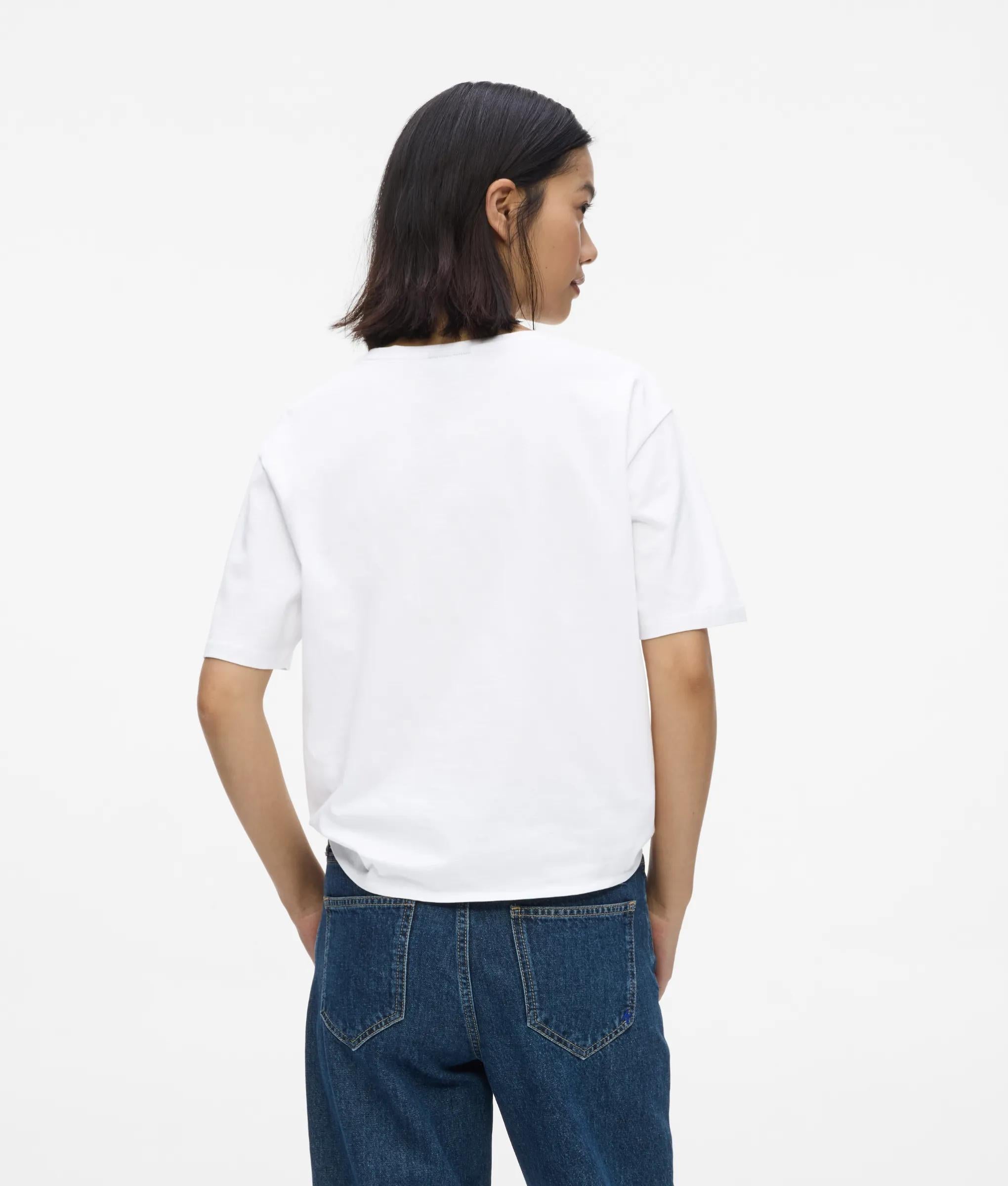 T-shirt met normale pasvorm en strikdetail
