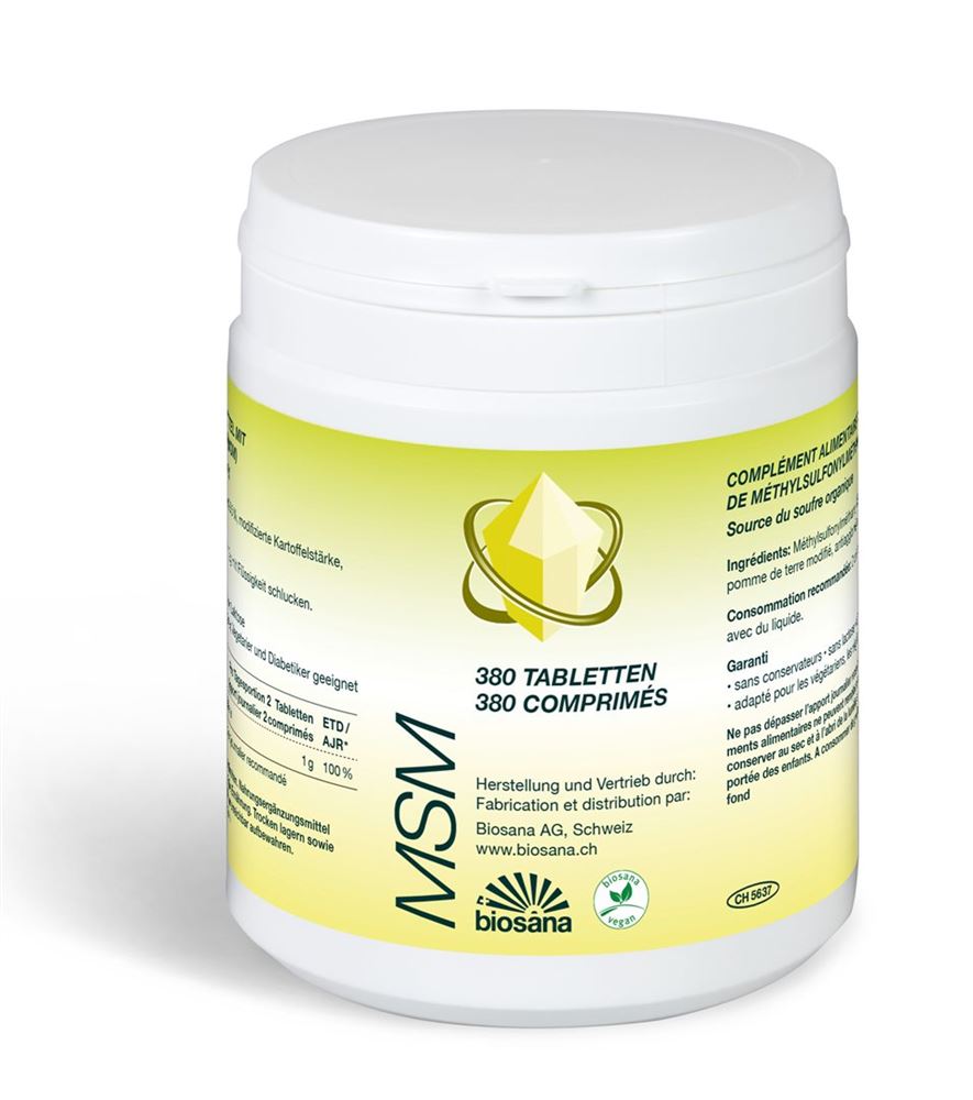 BIOSANA MSM<br>380 Stück, Dose, Tablette