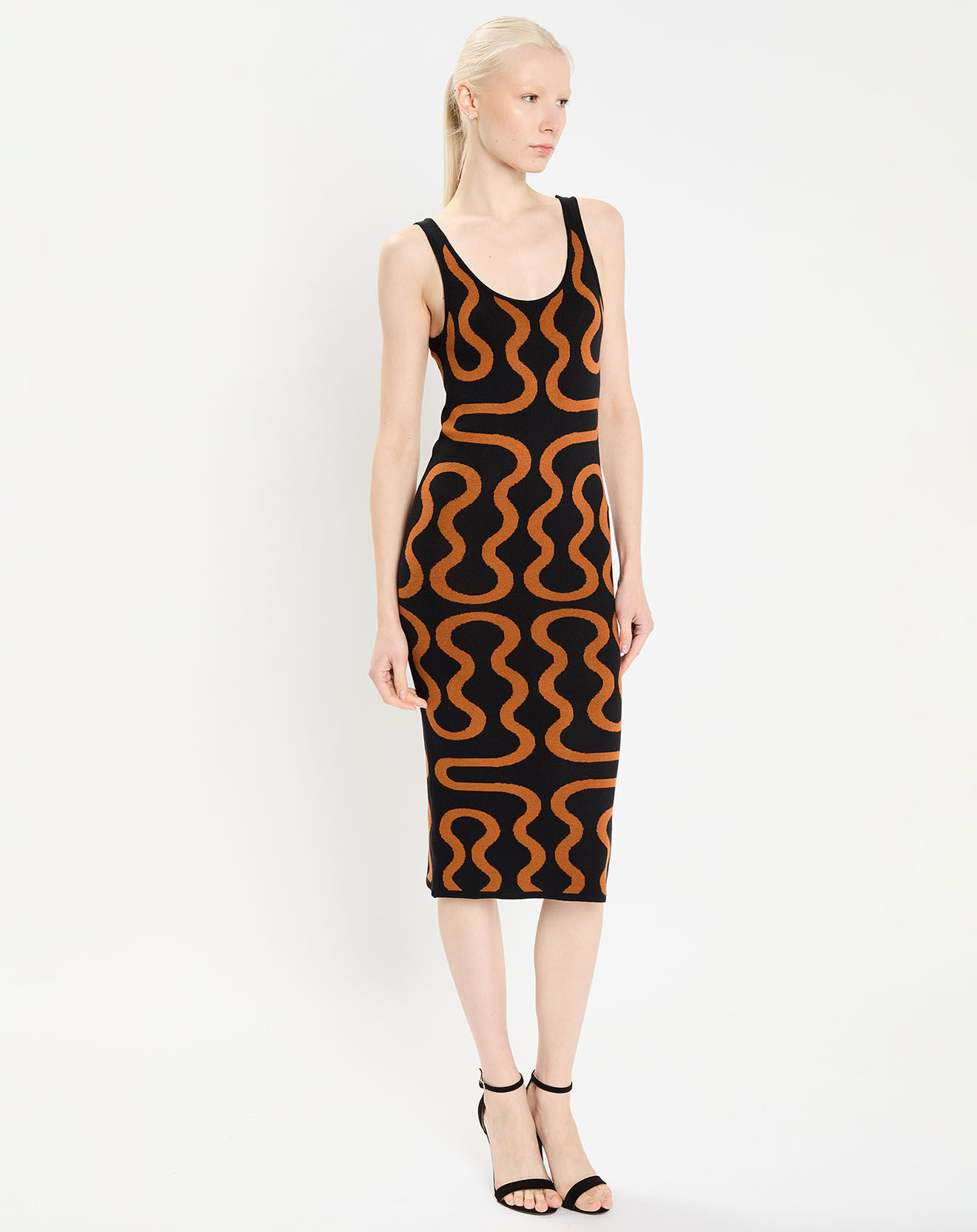 Zapa Robe Ridley imprimée noir/marron