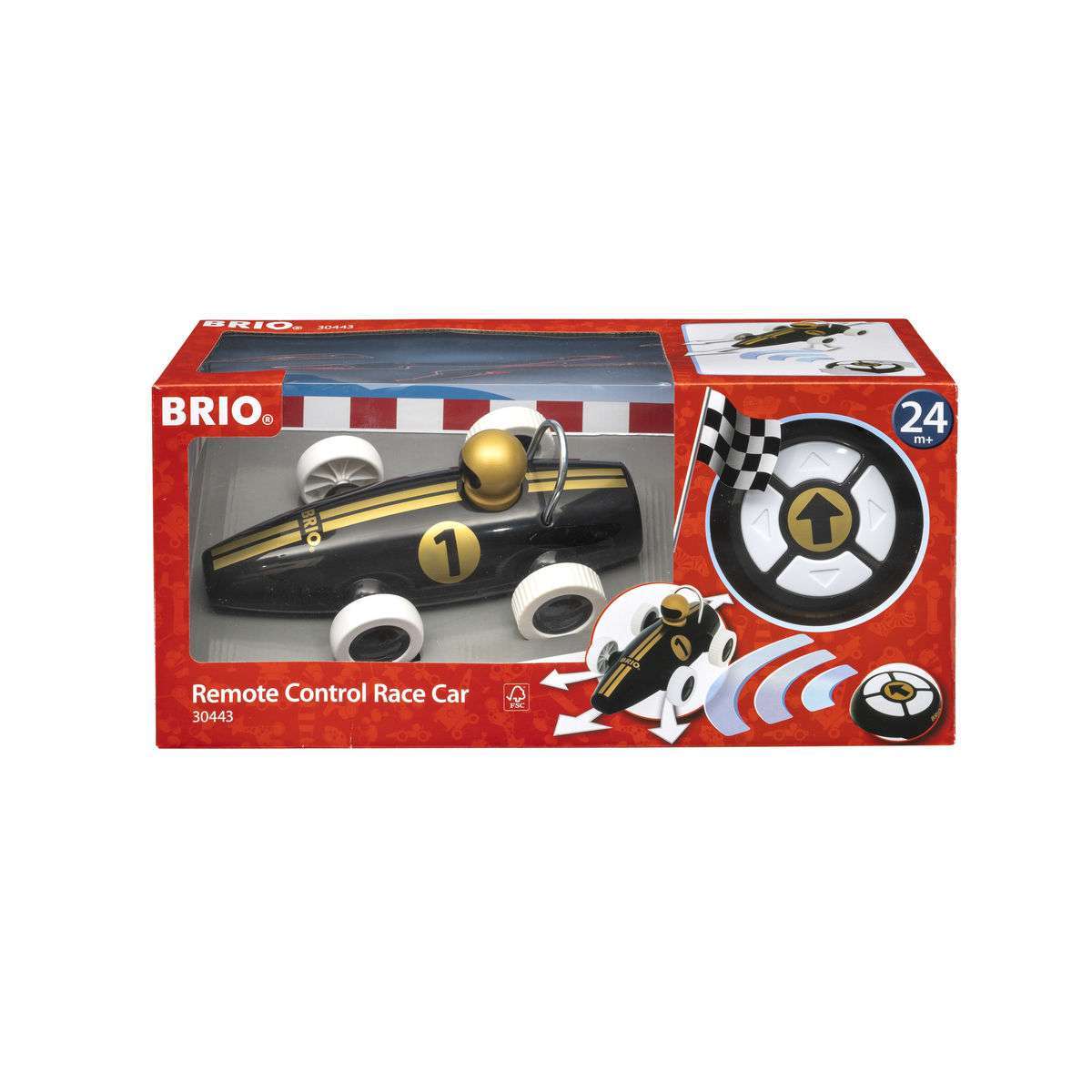 BRIO Spiel RC Rennwagen Schwarz/Gold