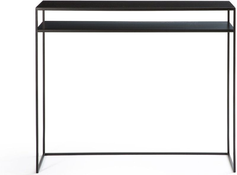 Hiba - Console - Zwart - Metaal - Dubbel Plateau