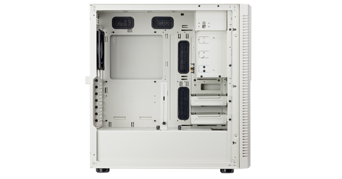 SilverStoneFLP02 midi tower behuizing  (Wit | 2x USB-A | 1x USB-C)