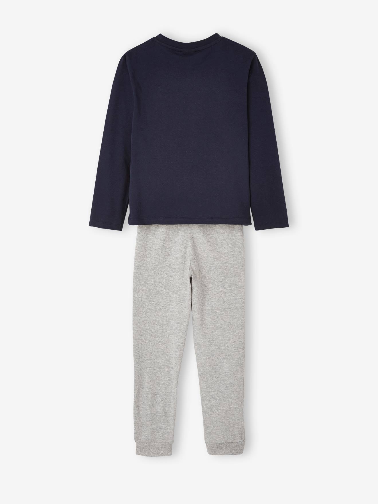 Pijama azul-escuro liso da NASA® com estampas