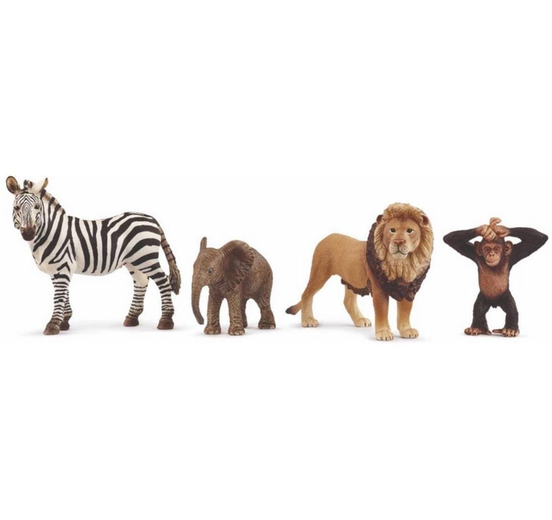 Schleich® Spielfigur »Wild Life «Afrika» Starter-Set 4-teilig«