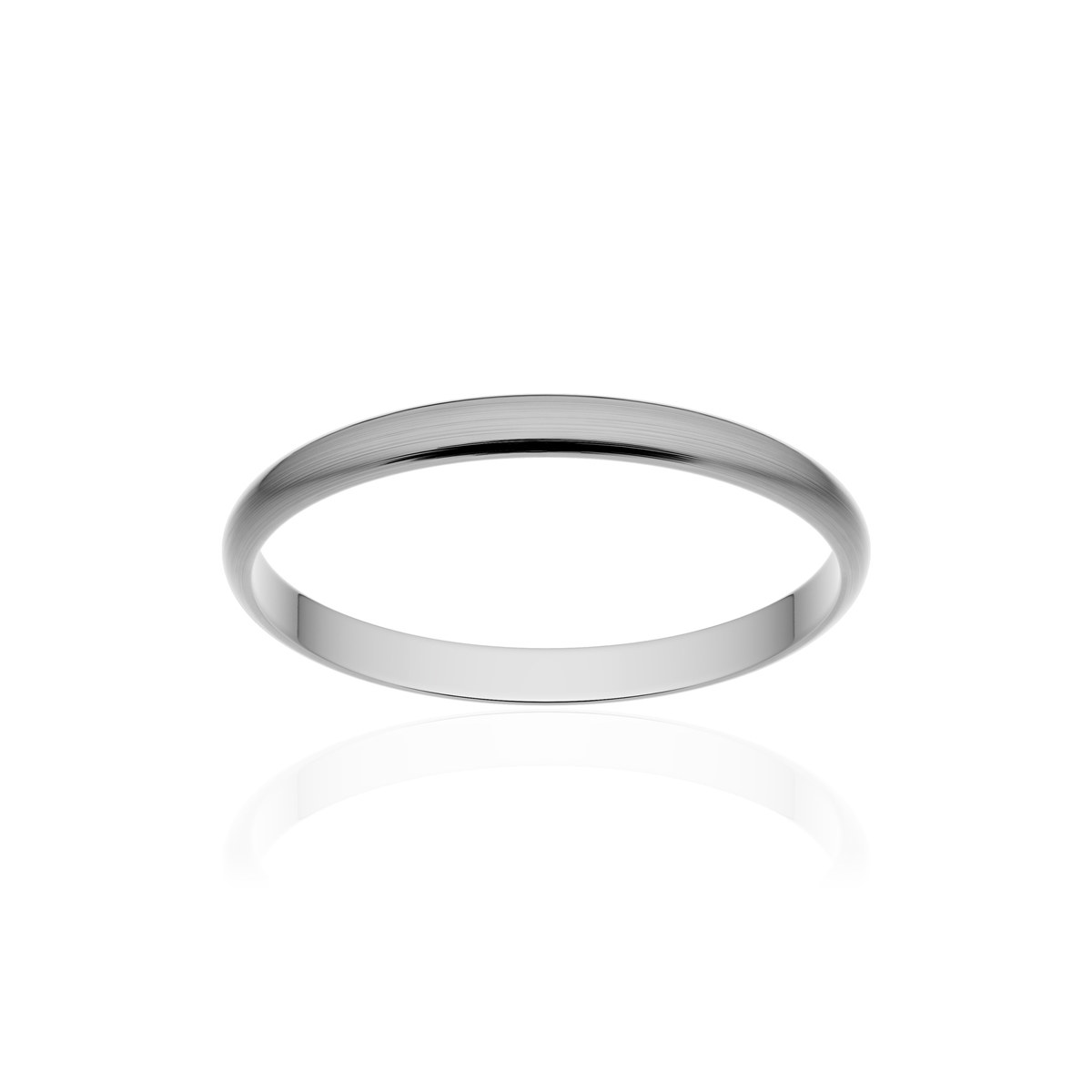 Alliance platine 950 brossé ruban 2 mm