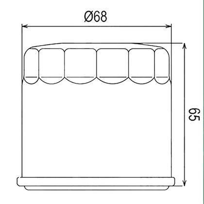 Filtre à huile HifloFiltro HF138C Type origine