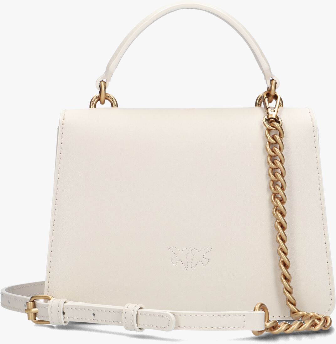 PINKO witte pinko handtas love one top handle mini