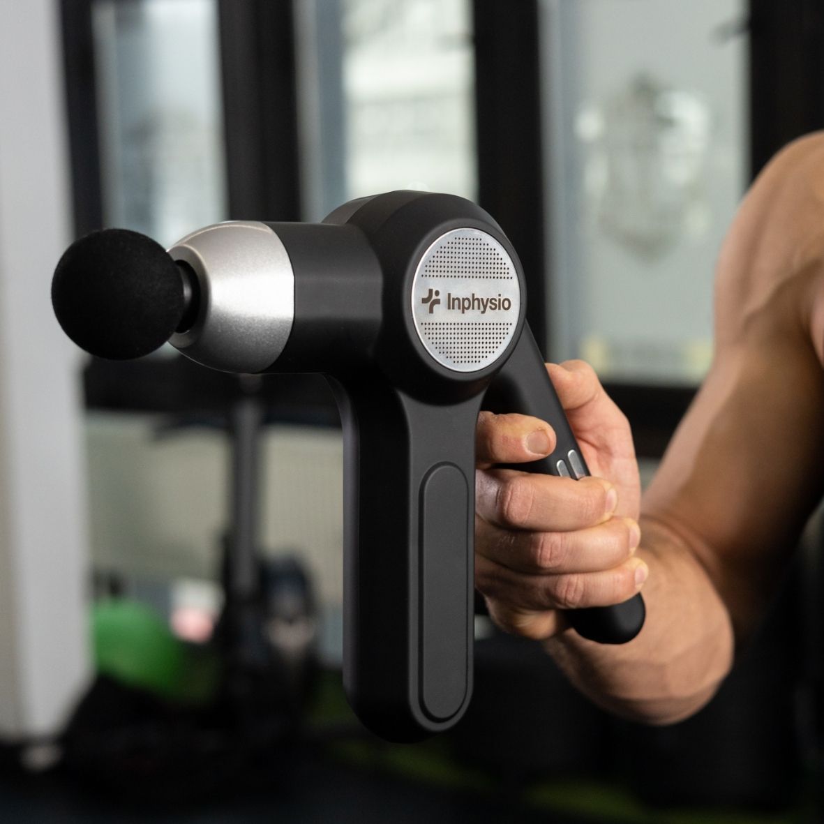 INPHYSIO Vibrierende Massagepistole für Muskeltherapie MACMASSAGE 59