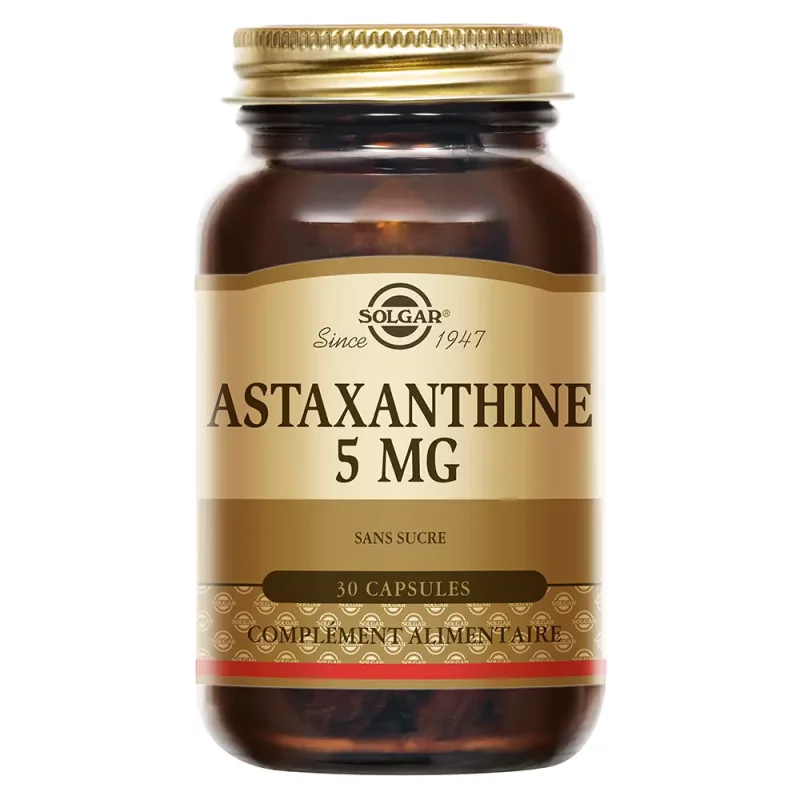 Astaxanthine 5 mg - Solaire - Beauté - 30 capsules