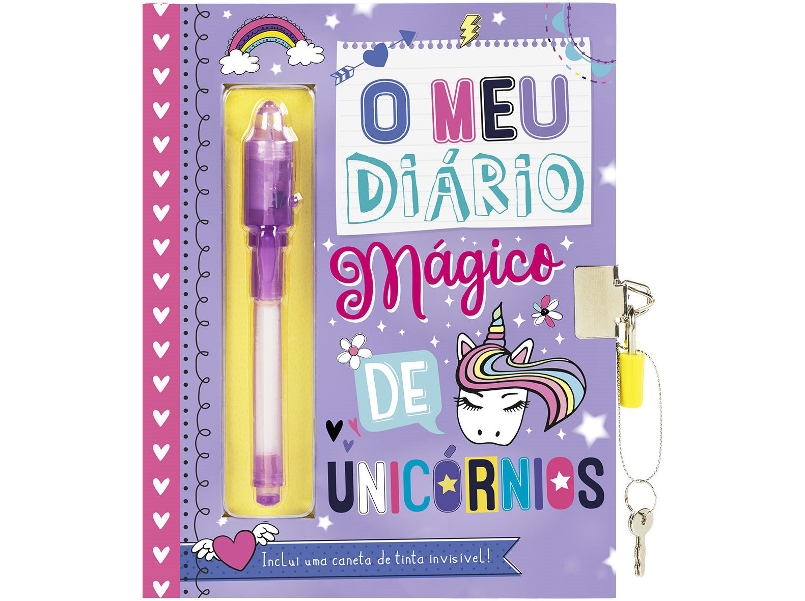LIVRO O MEU DIÁRIO MÁGICO DE UNICÓRNIOS