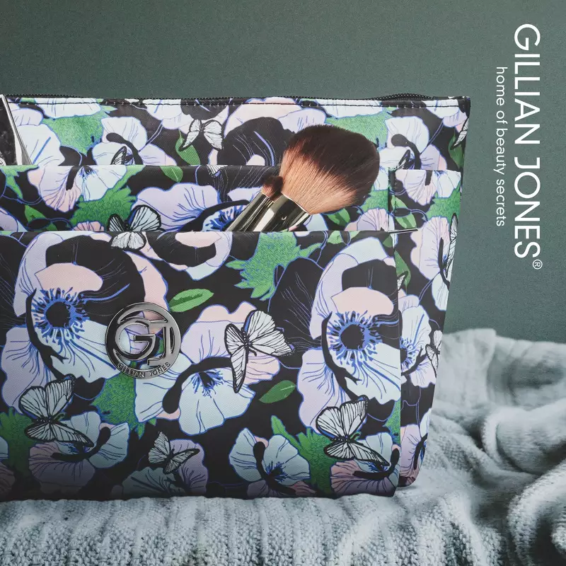 Gillian Jones 3 Room Cosmetics Bag - Multi Flower 10009-77