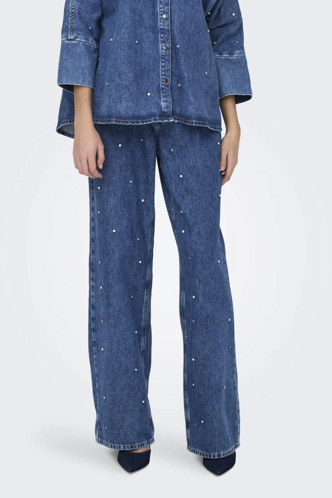 Only Onlhope Wide Rhinestone