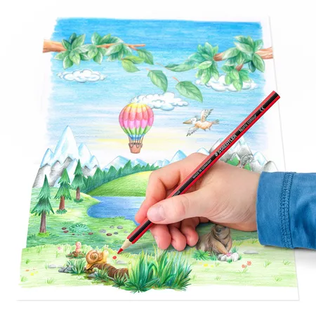 STAEDTLER® Buntstifte Noris® colour 185, 144 Stifte 3 Anspitzer 100% PEFC