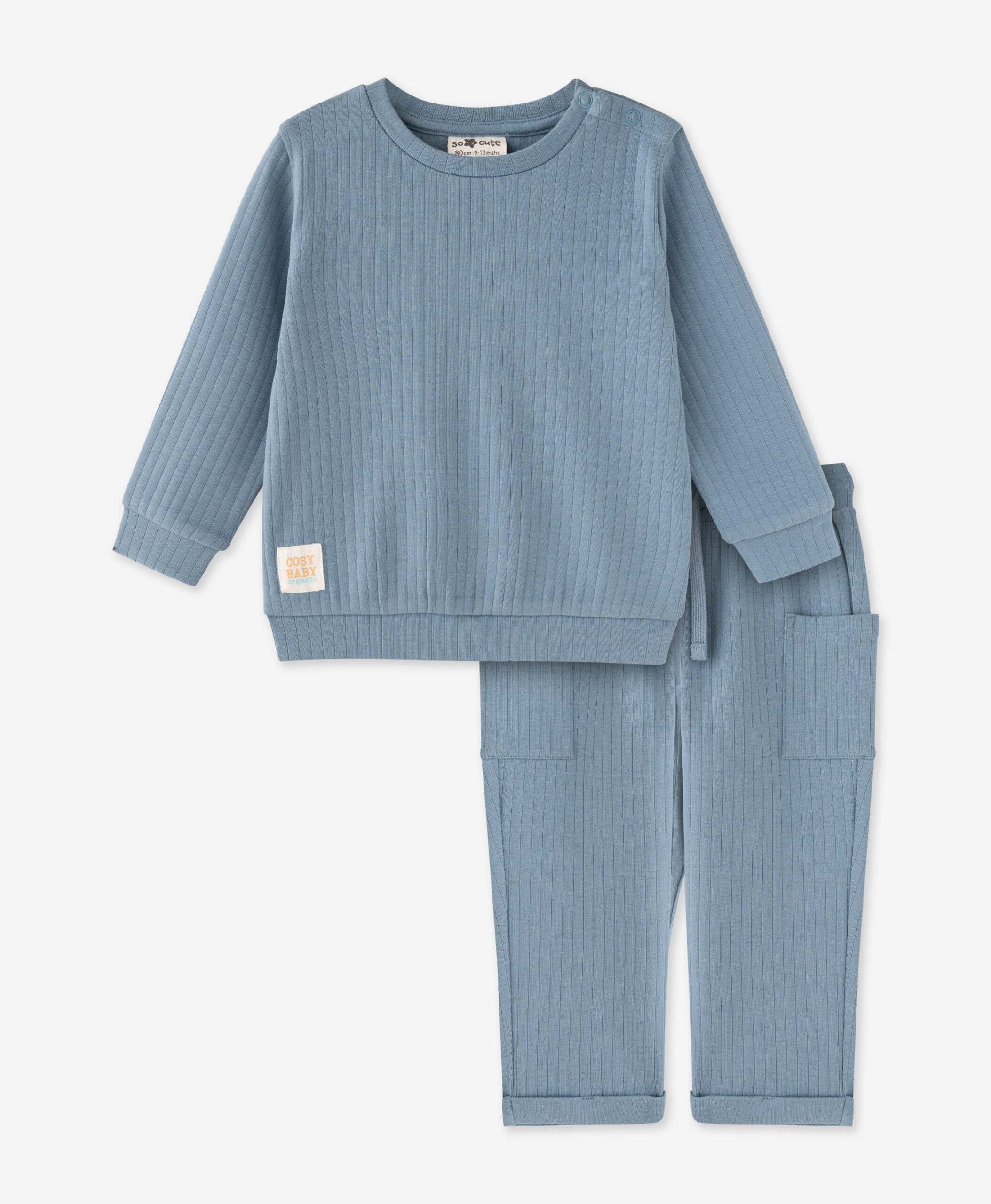 Sweatshirt und Hose, 100% Bio-Baumwolle