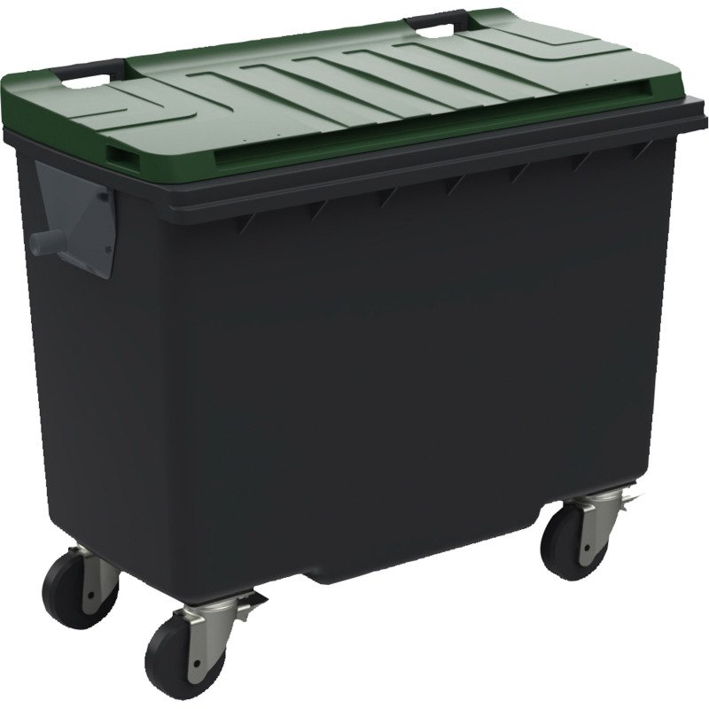 Conteneur à déchets 4 roues 500 litres extérieur