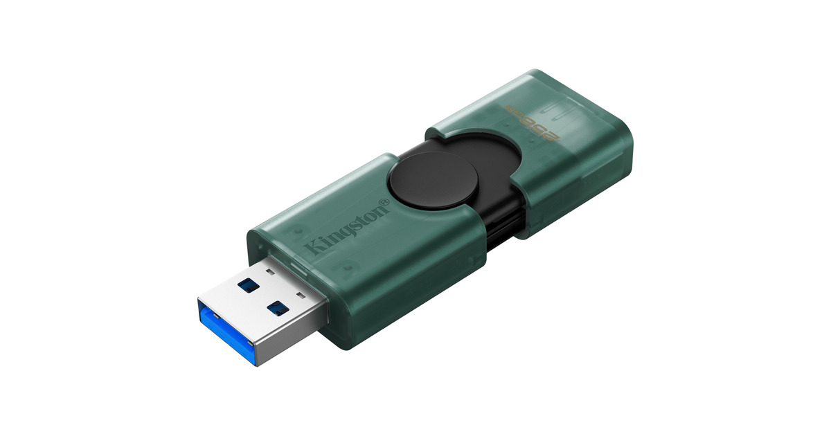 KingstonDataTraveler Duo 256 GB usb-stick  (Groen/zwart, DTDEG2/256GB)