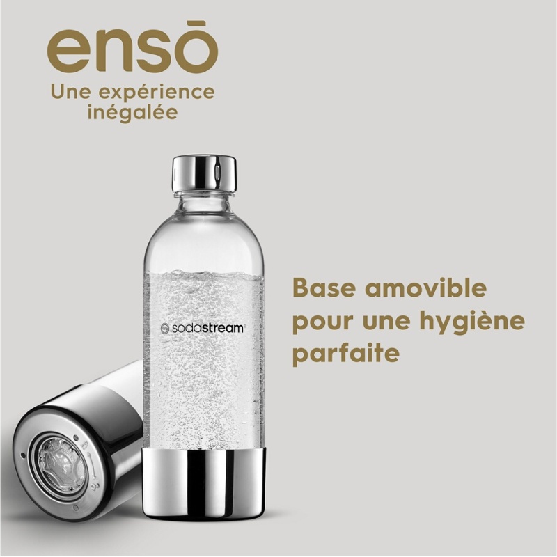 Accessoire machine à soda Sodastream Bouteille 1L lave-vaisselle ENSO Metal