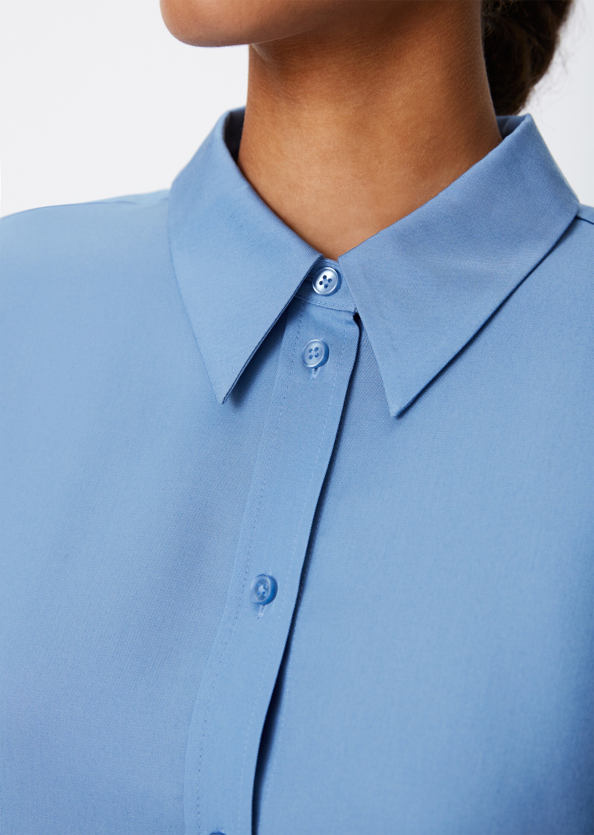 Crop-Bluse relaxed aus Tencel™ Lyocell