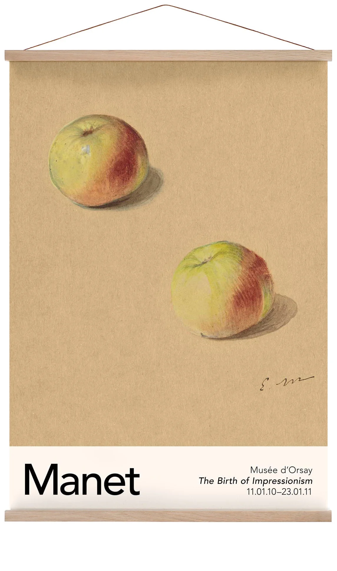 Zwei Äpfel von Manet Ausstellung