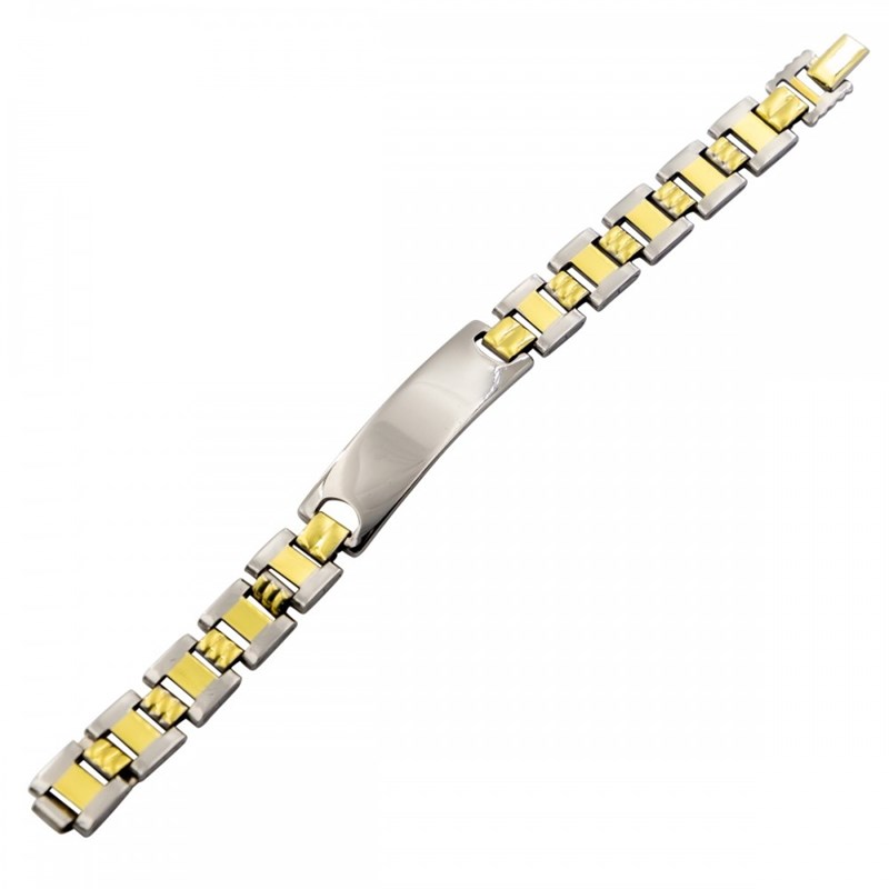 Magnifique Gourmette Bracelet Homme Acier