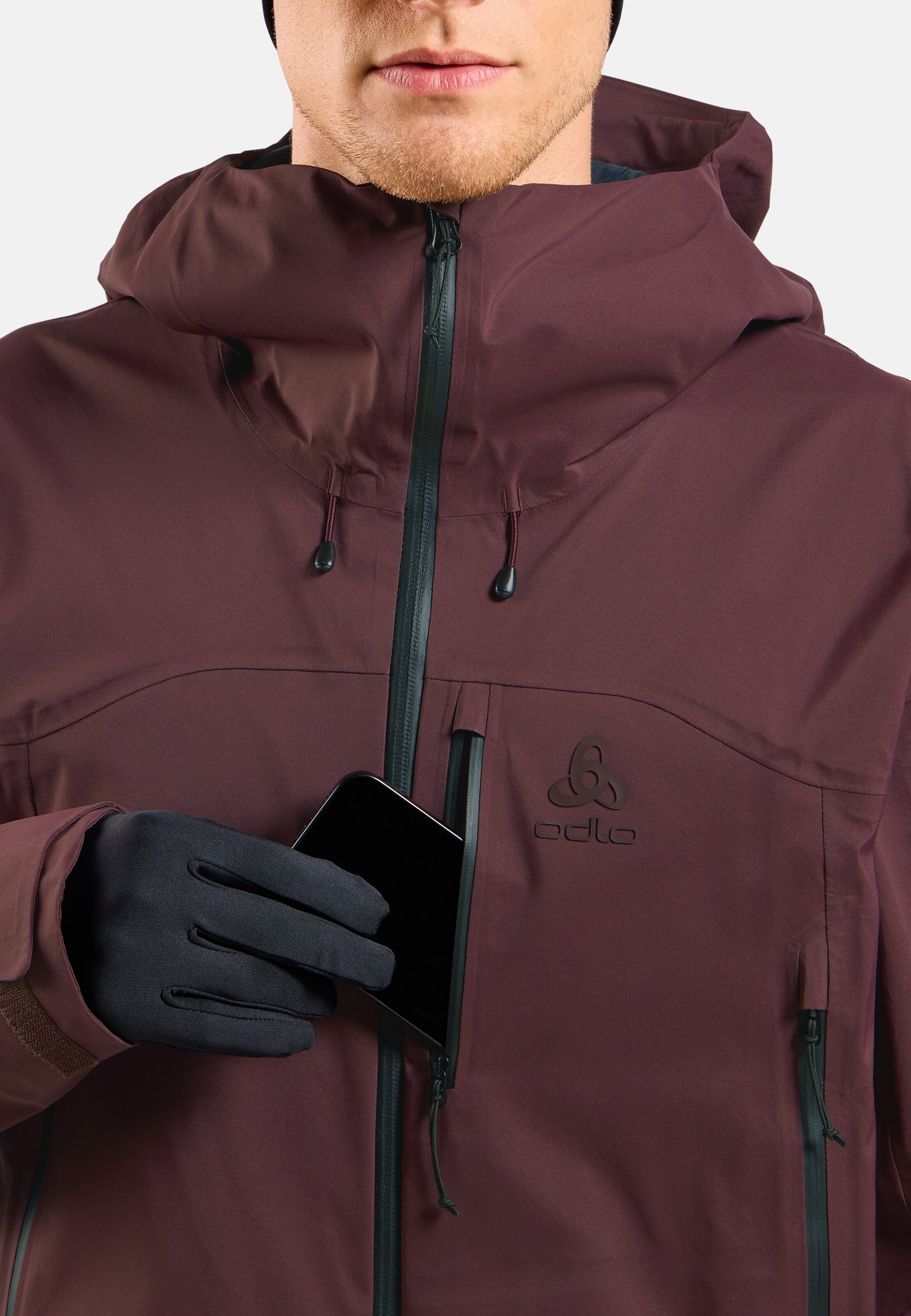 X-Alp 3L Hardshell Ski-Jacke in fudge