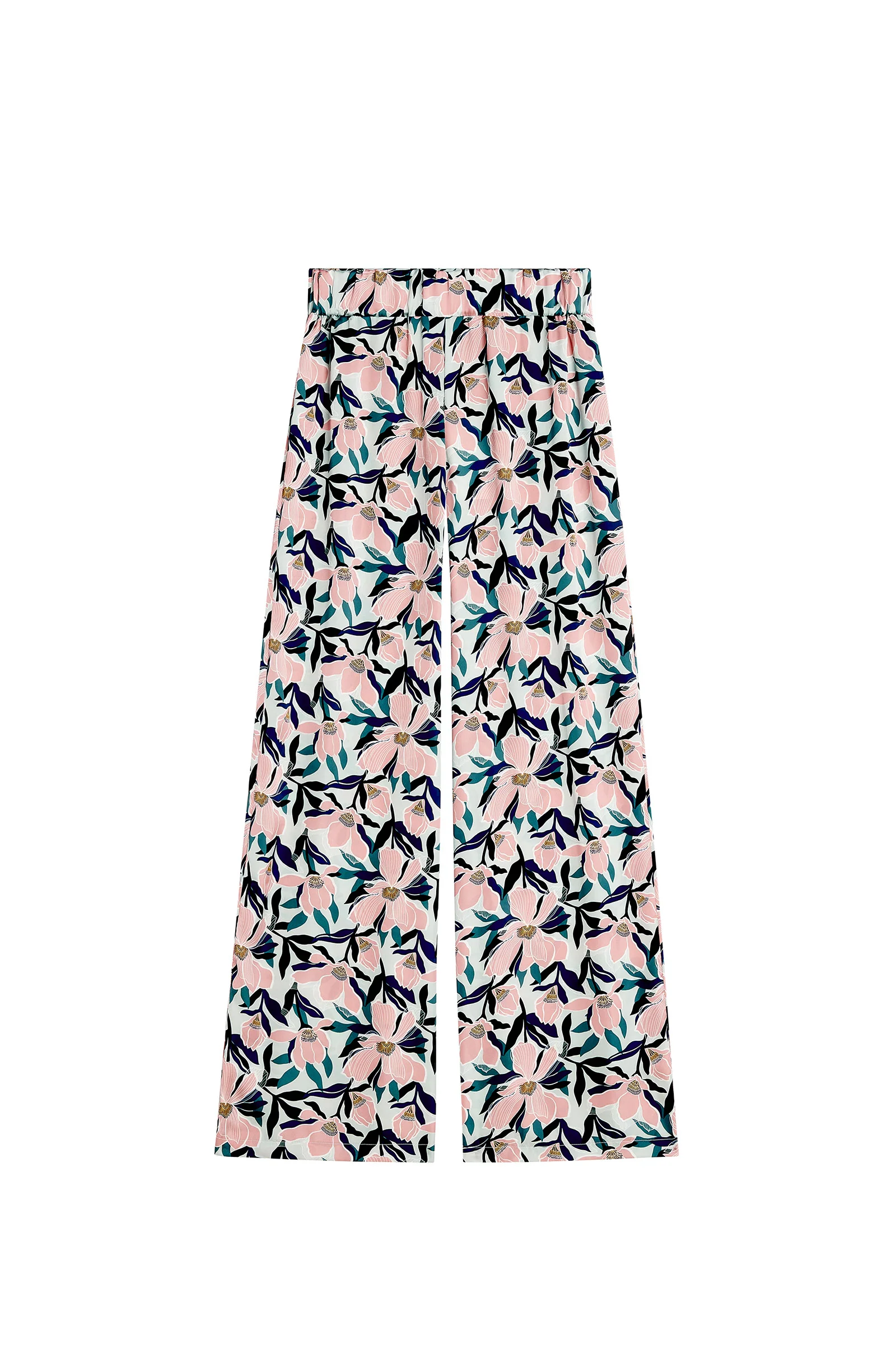 tom Pantalon large en satin imprimé MAGNOLIA Magnolia