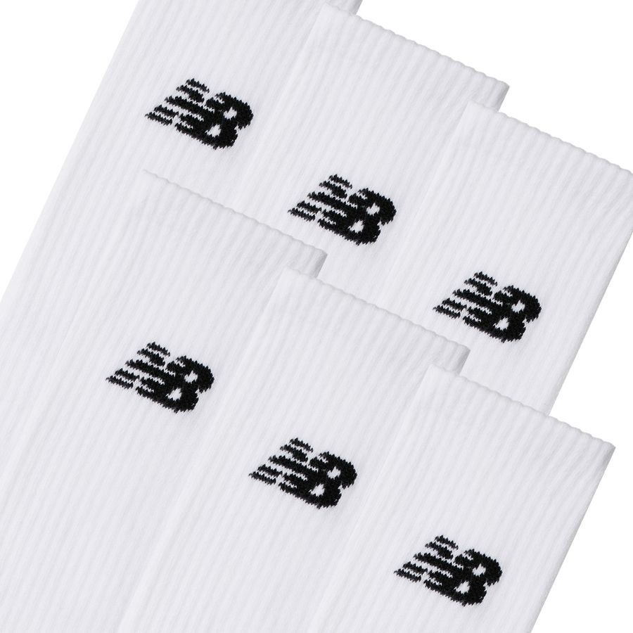 New Balance Chaussettes Everyday Crew 6-Pack - Blanc/Noir