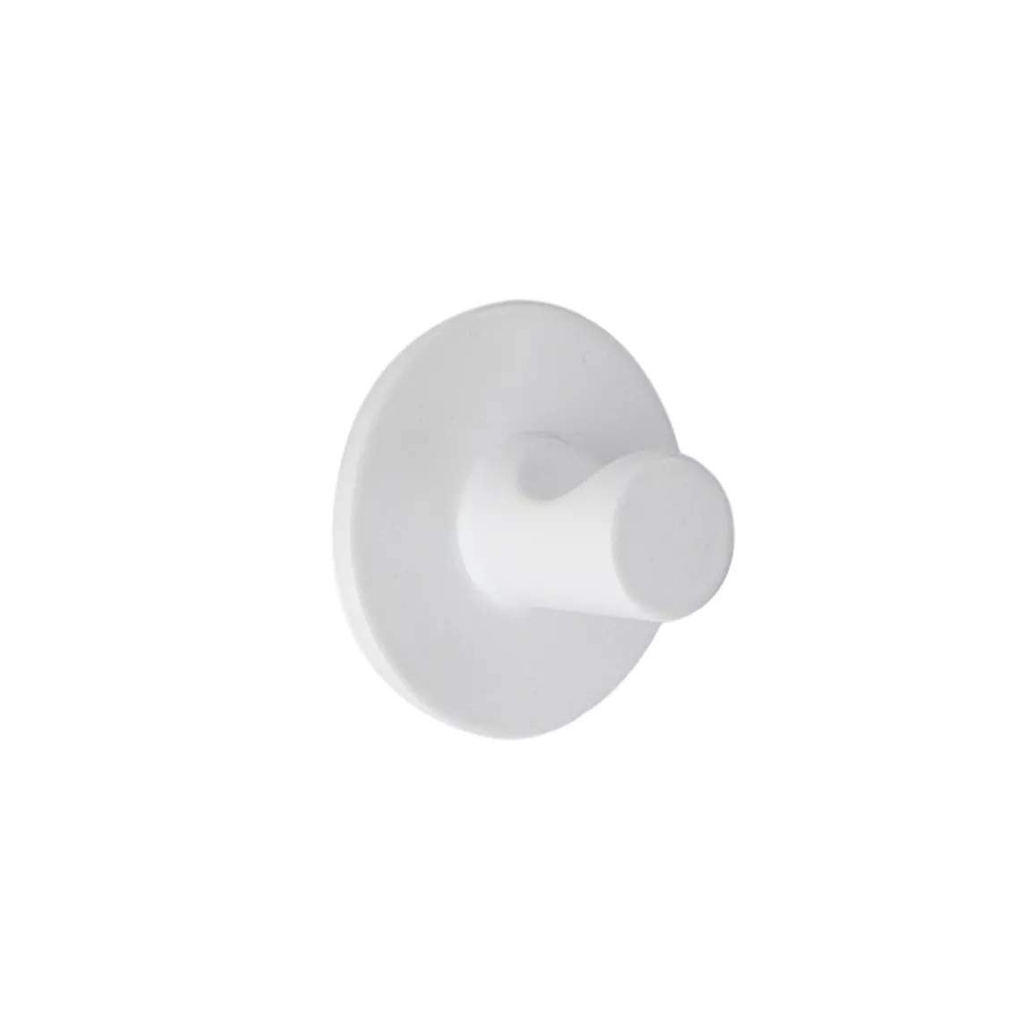 Crochet adhésif 3M (D4 cm) Zinc Blanc