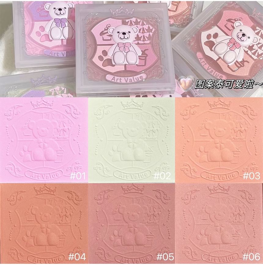 Art Value - Little Bear Knight Monochrome Blush - 6 kleuren