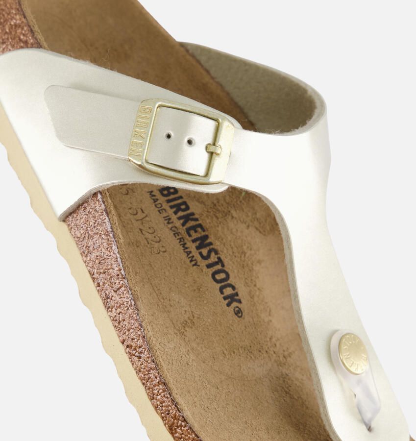 Birkenstock Meisjes Sandalen Gizeh Kids BS Electric Metallic Gold(narrow) Goud