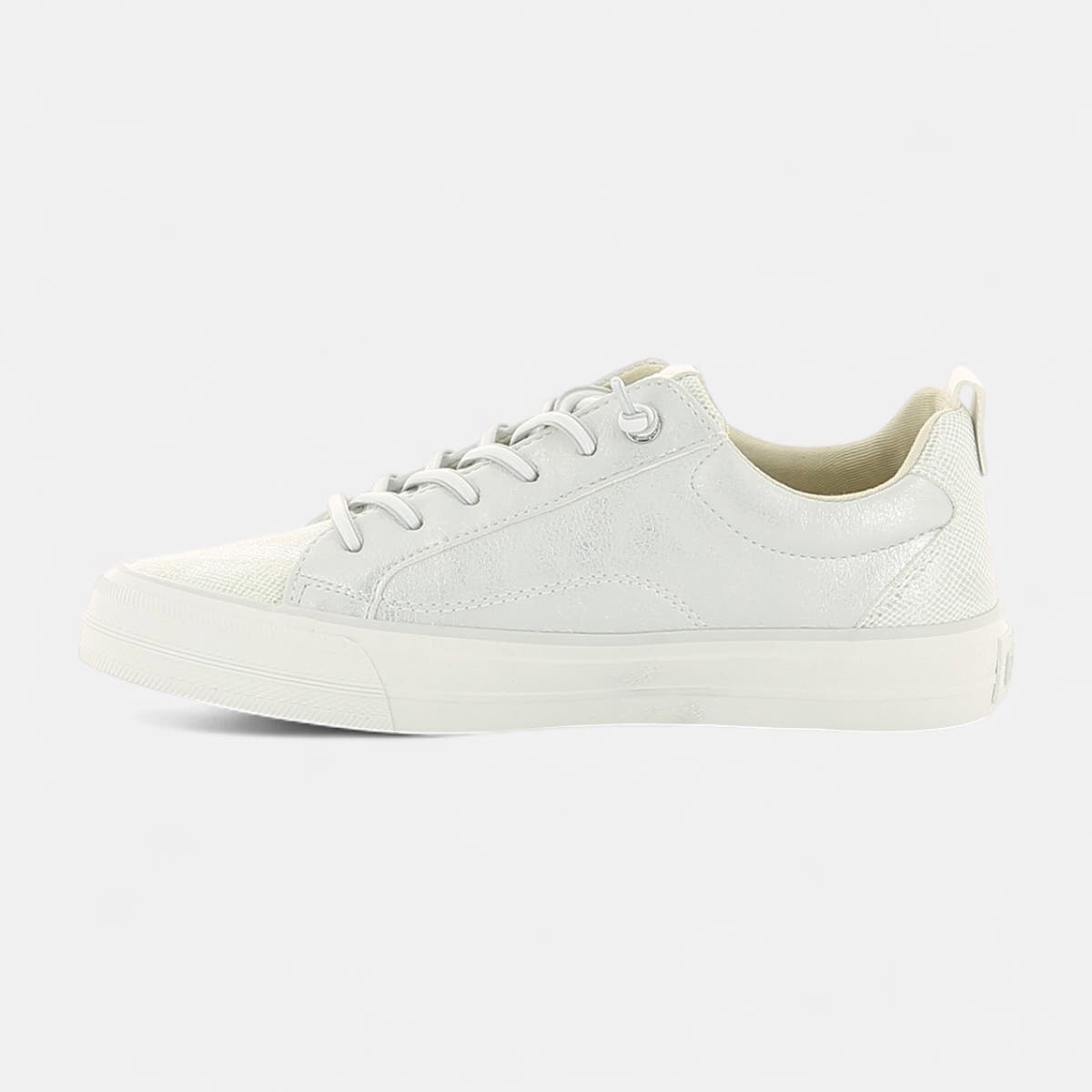 Baskets basses Femme argent