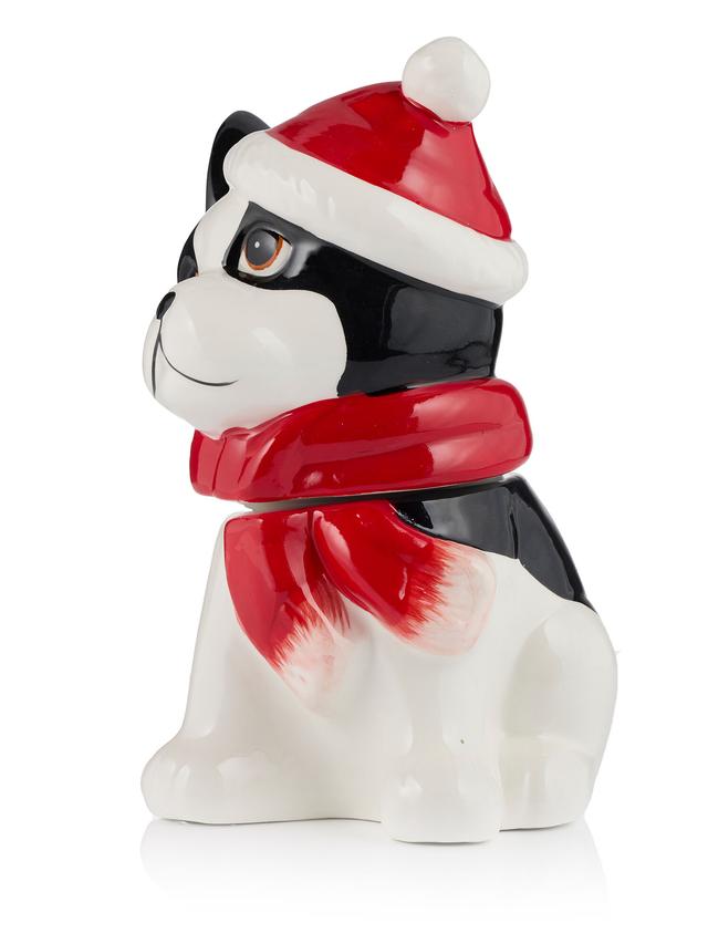 Keksdose in Hund- oder Katzenform aus Keramik (Dolomit)