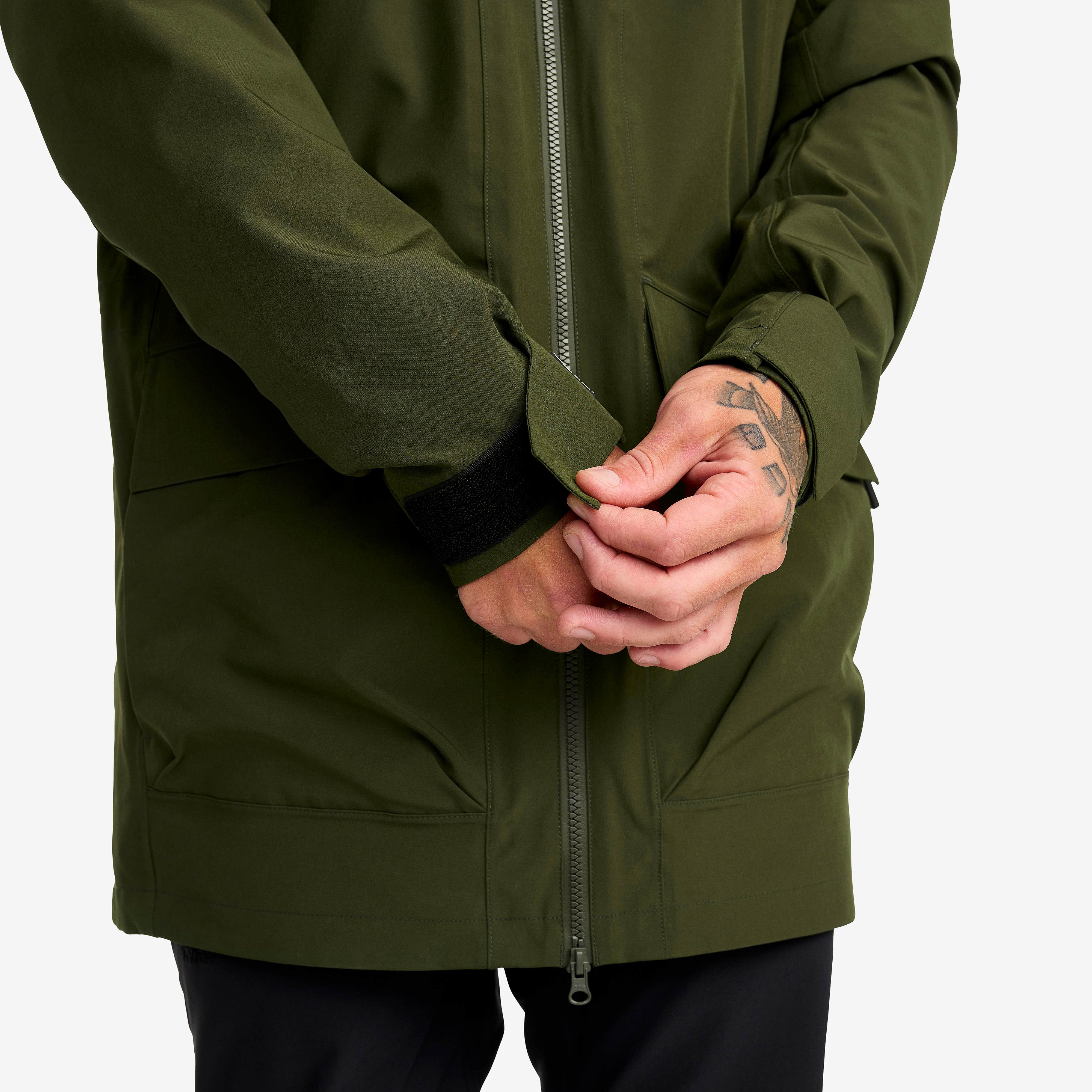Nevis 2L Parka Herre Forest Green