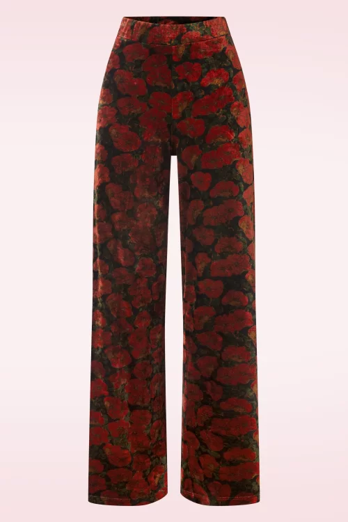 King Louie Sara Bloom broek in zwart