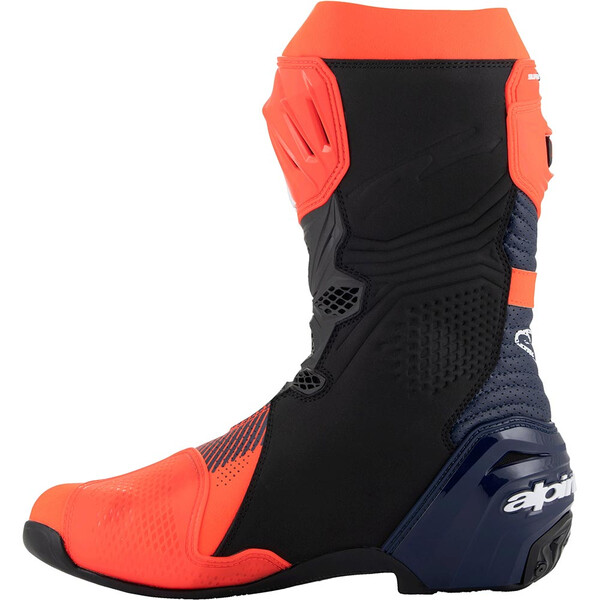Alpinestars - Bottes Supertech R Vented LE Marquez R04 Rouge fluo / Bleu foncé / Noir