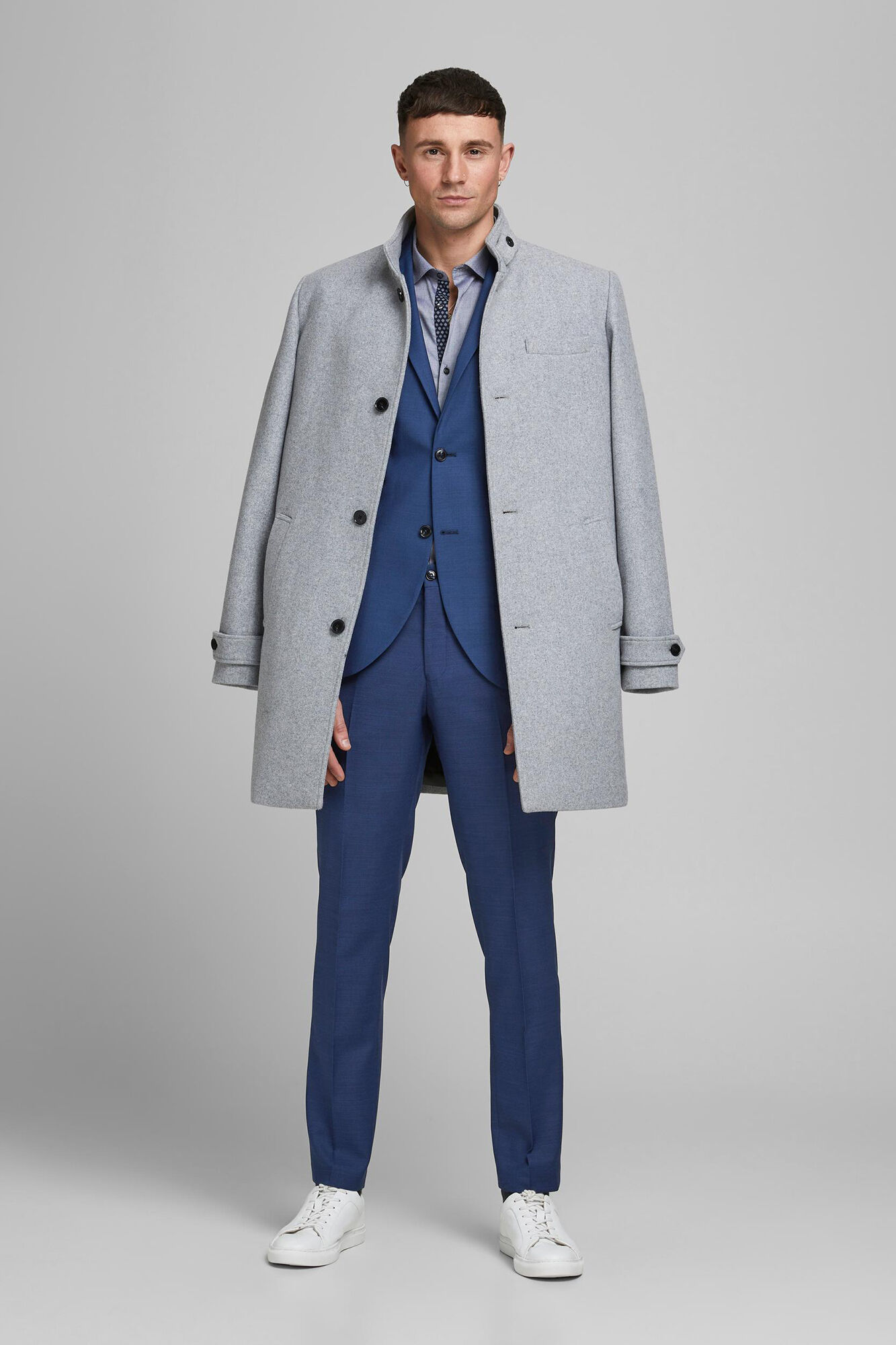 Jaqueta masculina slim fit estilo americano