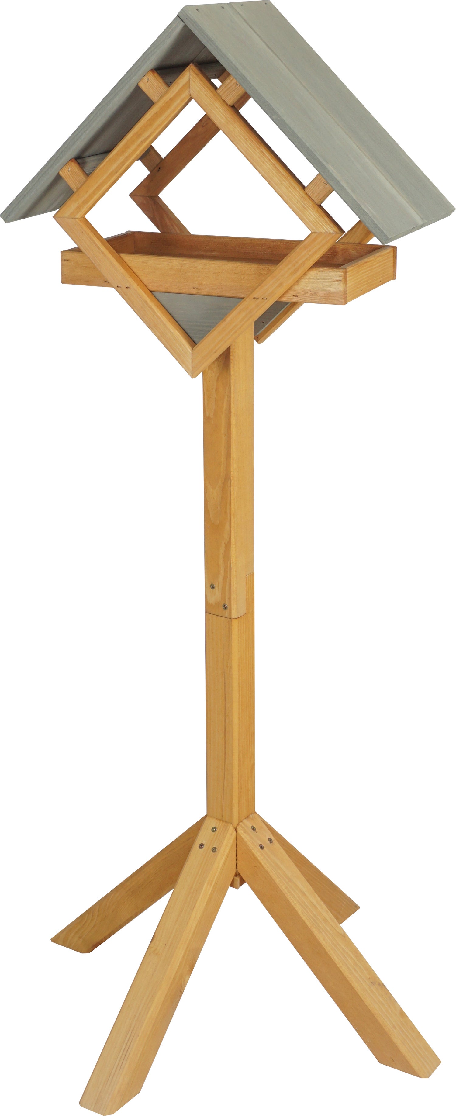 Intratuin vogelvoederhuisje kubus 48 x 25 x 135 cm