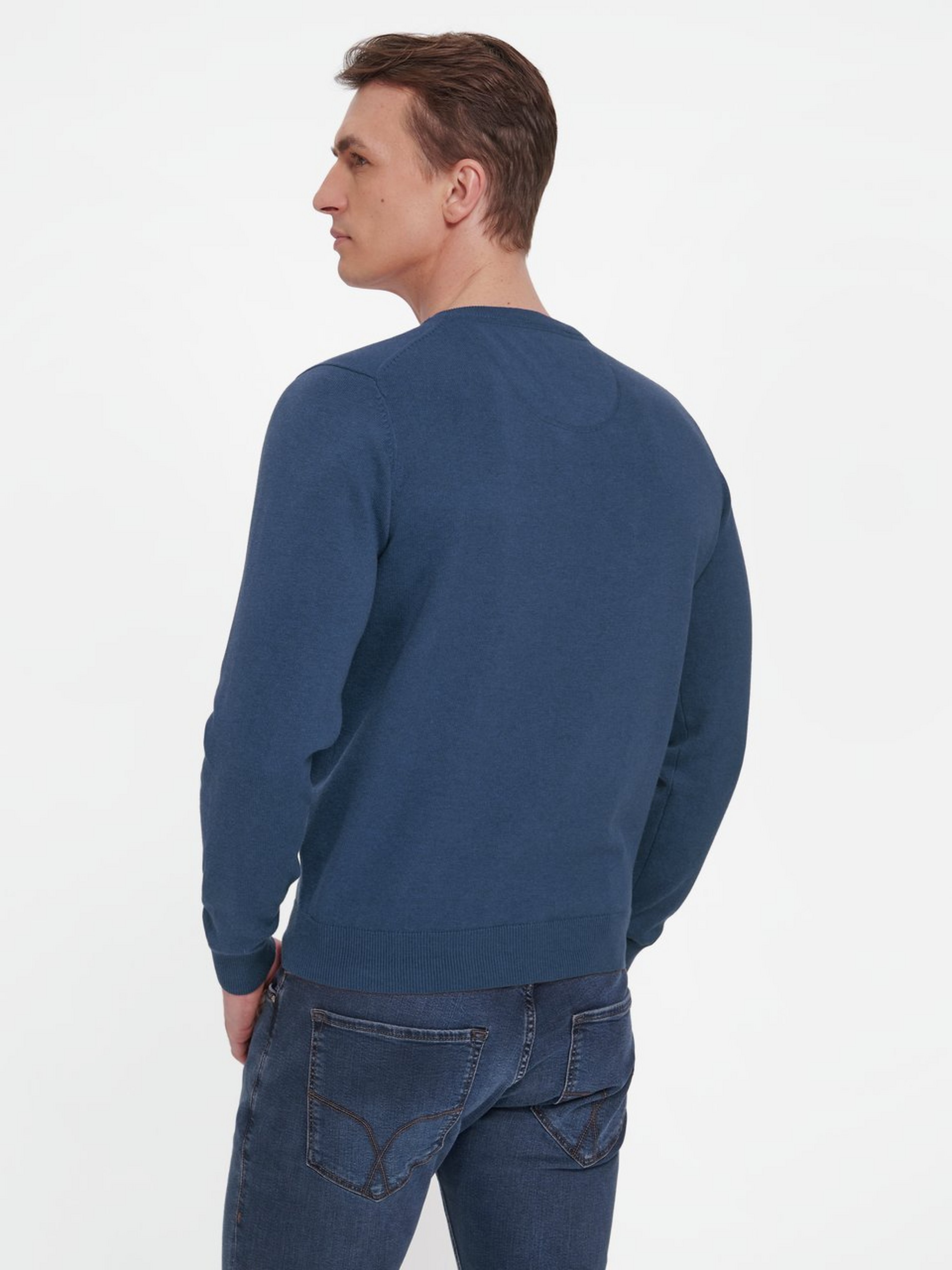 Pullover mit V-Ausschnitt
