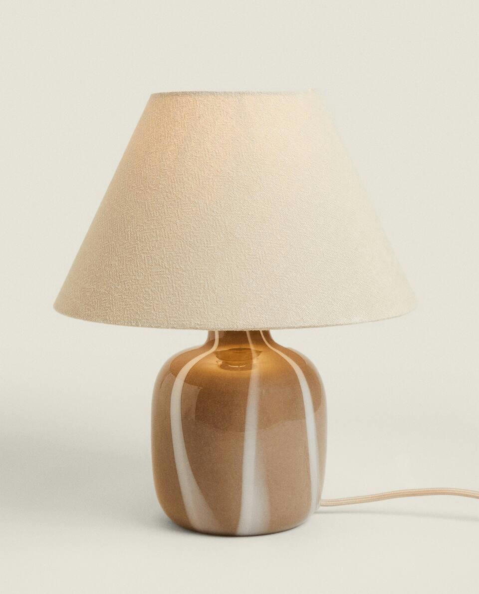 LUMINÁRIA COM BASE DE VIDRO