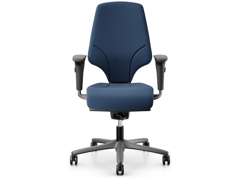 Giroflex Bürostuhl 64 mit Polsterrücken und Armlehnen, Dunk Klassischer Arbeitsstuhl ideal für aktives Sitzen