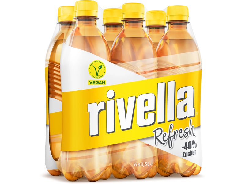 Rivella Soft-Drinks Gelb 6 x 0.5 l Kohlensäurehaltiges Erfrischungsgetränk aus der Schweiz