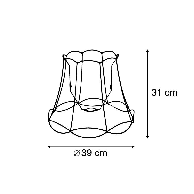 Metalen lampenkap zwart 40/31 - Granny Frame