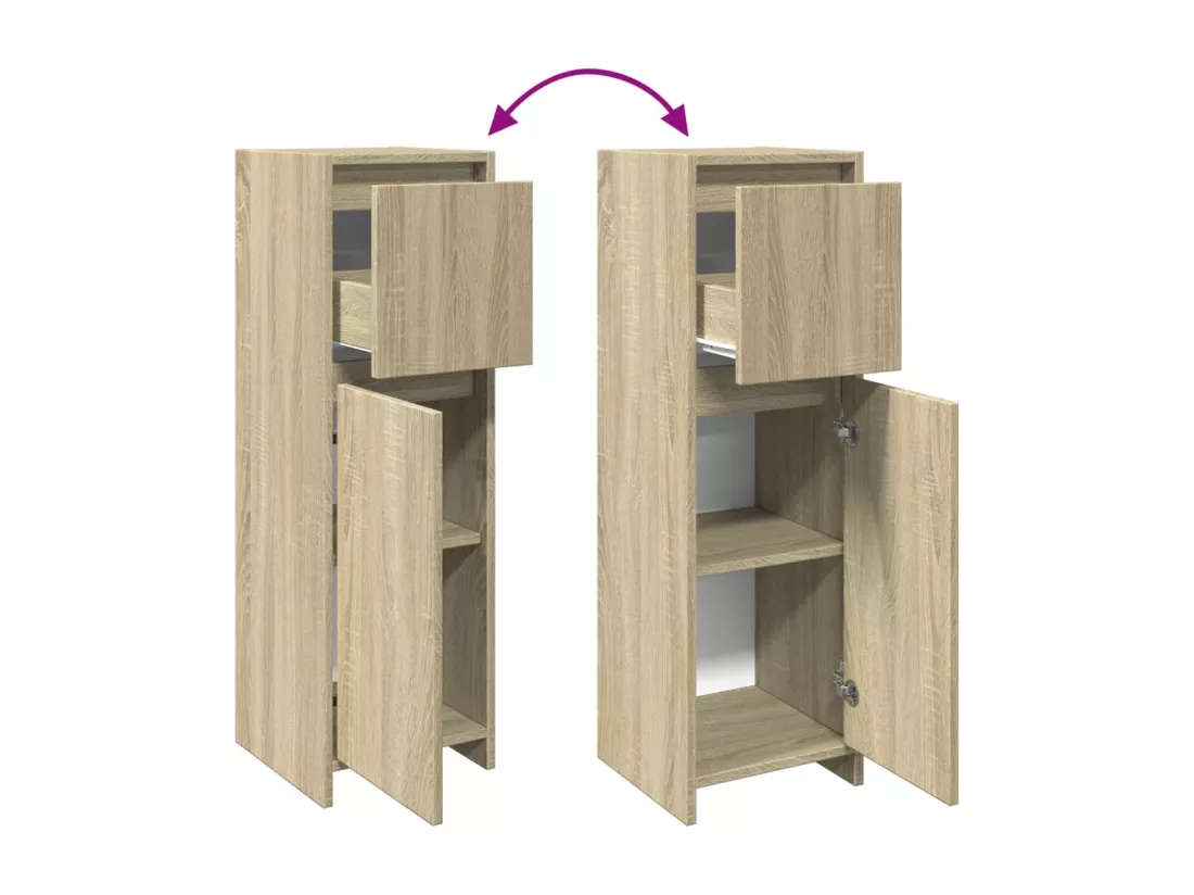 Armoire de salle de bain Chêne sonoma 30x30x95 cm Aggloméré