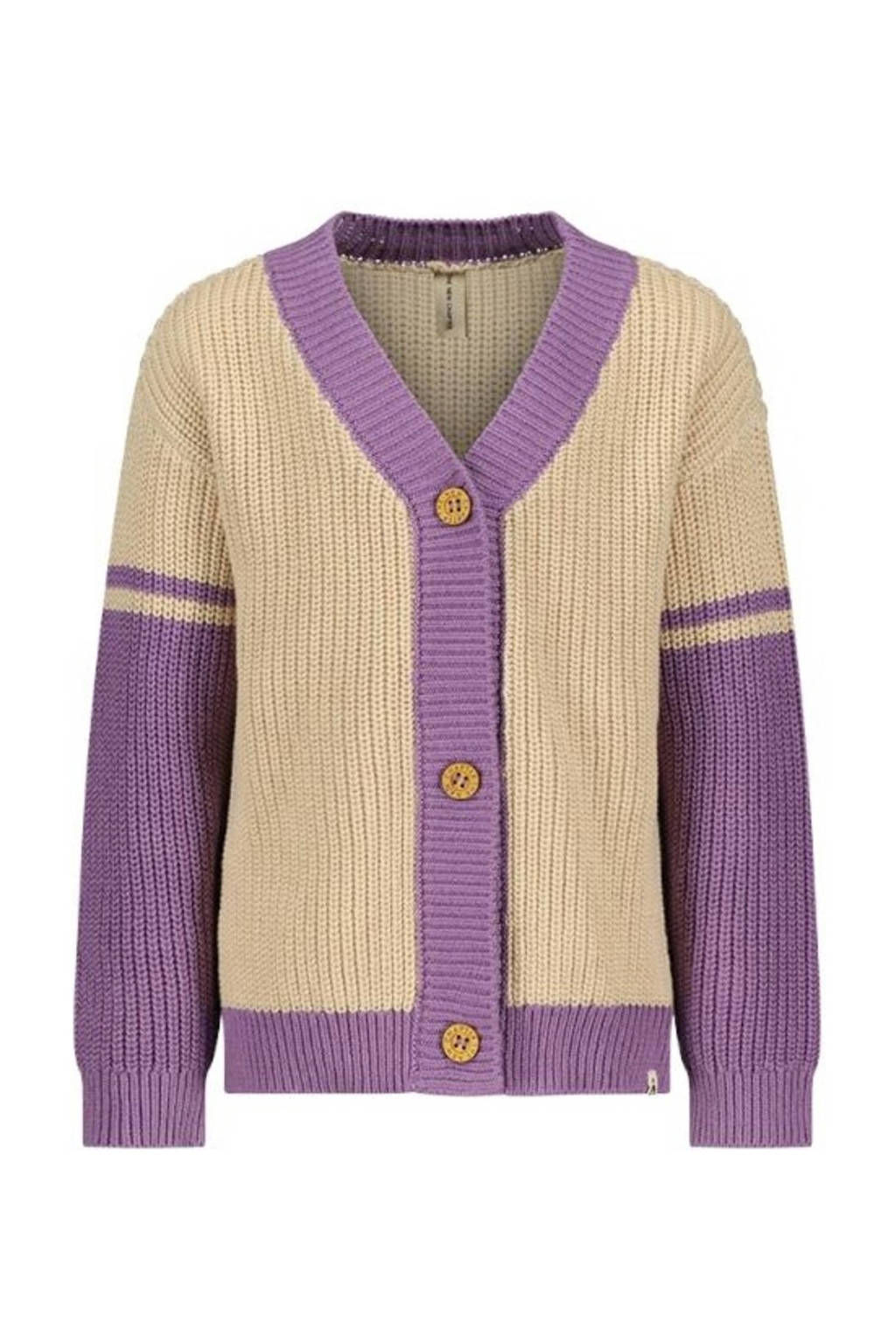 The New Chapter vest Harper paars/ecru