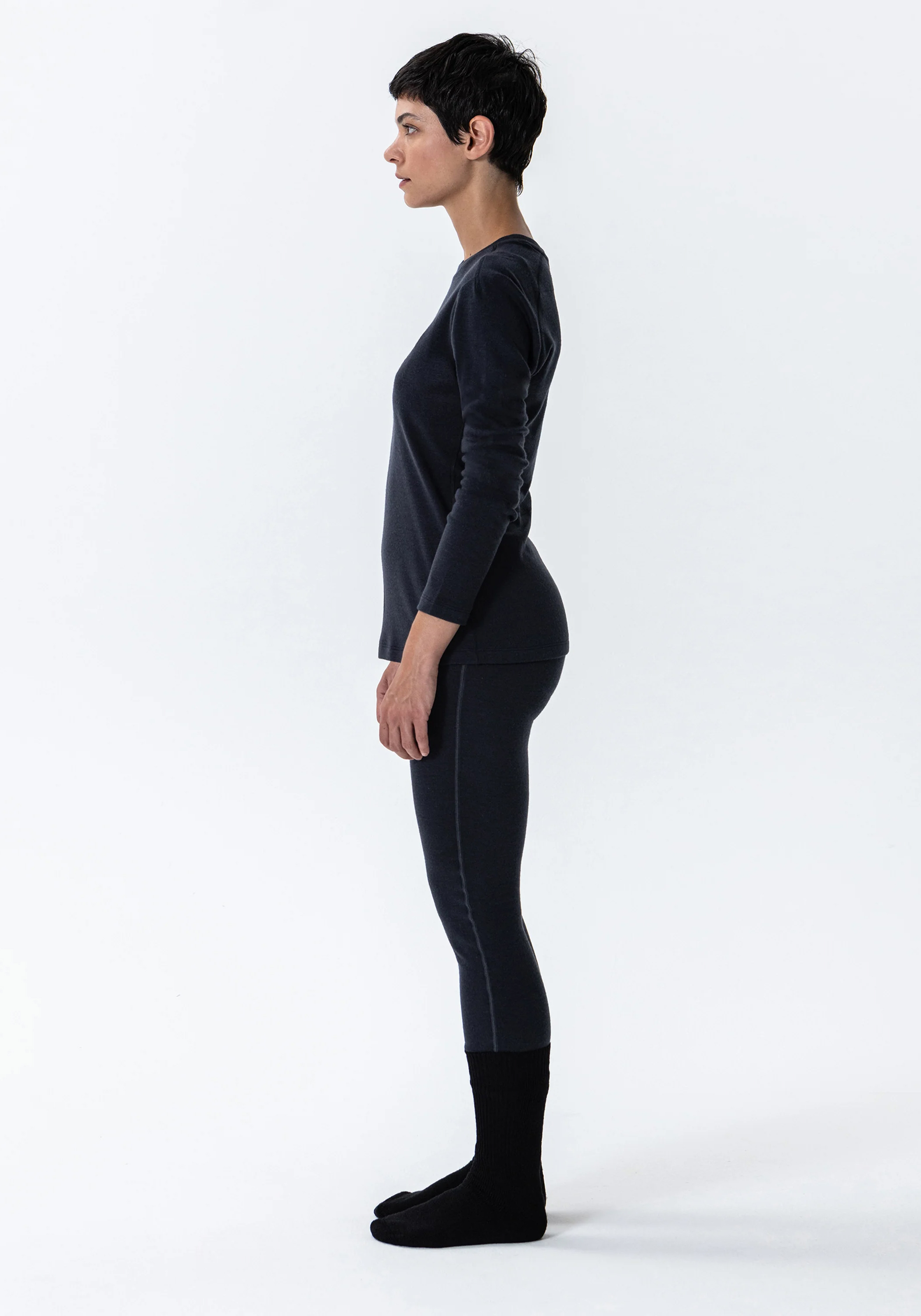 Rotauf Damen-Leggings Eco Merino 200 Pants Phantom