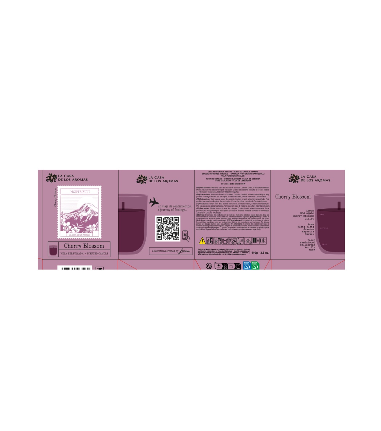La Casa de los Aromas - Vela Perfumada - Cherry Blossom
